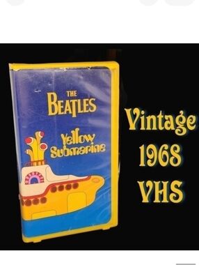 The Beatles Yellow Submarine Vintage 1968 VHS